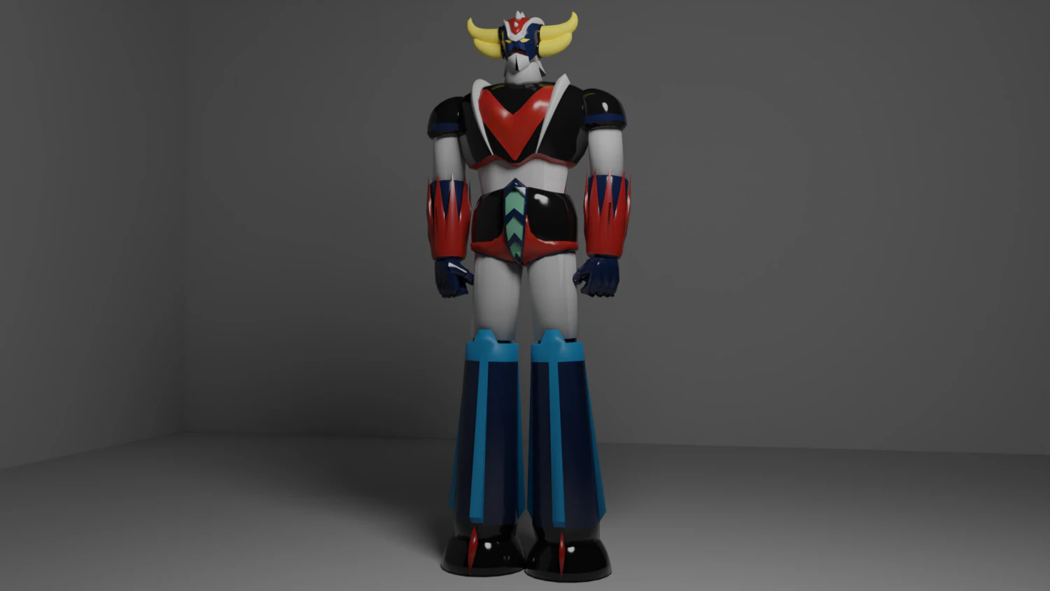 Grendizer 3D Model .c4d .max .obj .3ds .fbx .stl .blend 