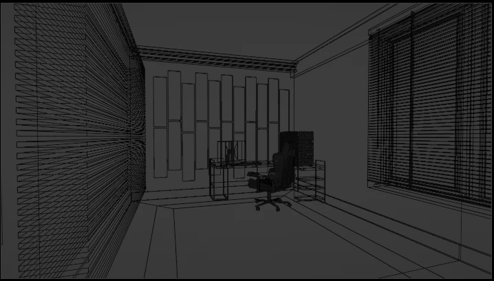 Gaming Room 3D Model .c4d .max .obj .3ds .fbx .stl .blend 
