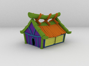 stylized hut 3D-Modell