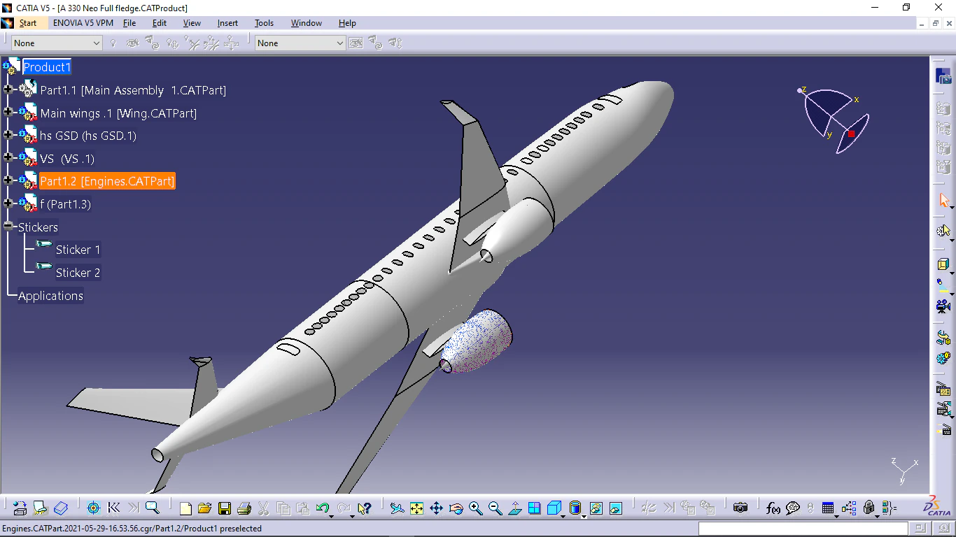 airbus a330 3D Model .c4d .max .obj .3ds .fbx .stl .blend