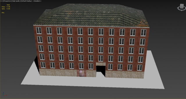 multi-storey building 3D Модель .c4d .max .obj .3ds .fbx .stl .blend 