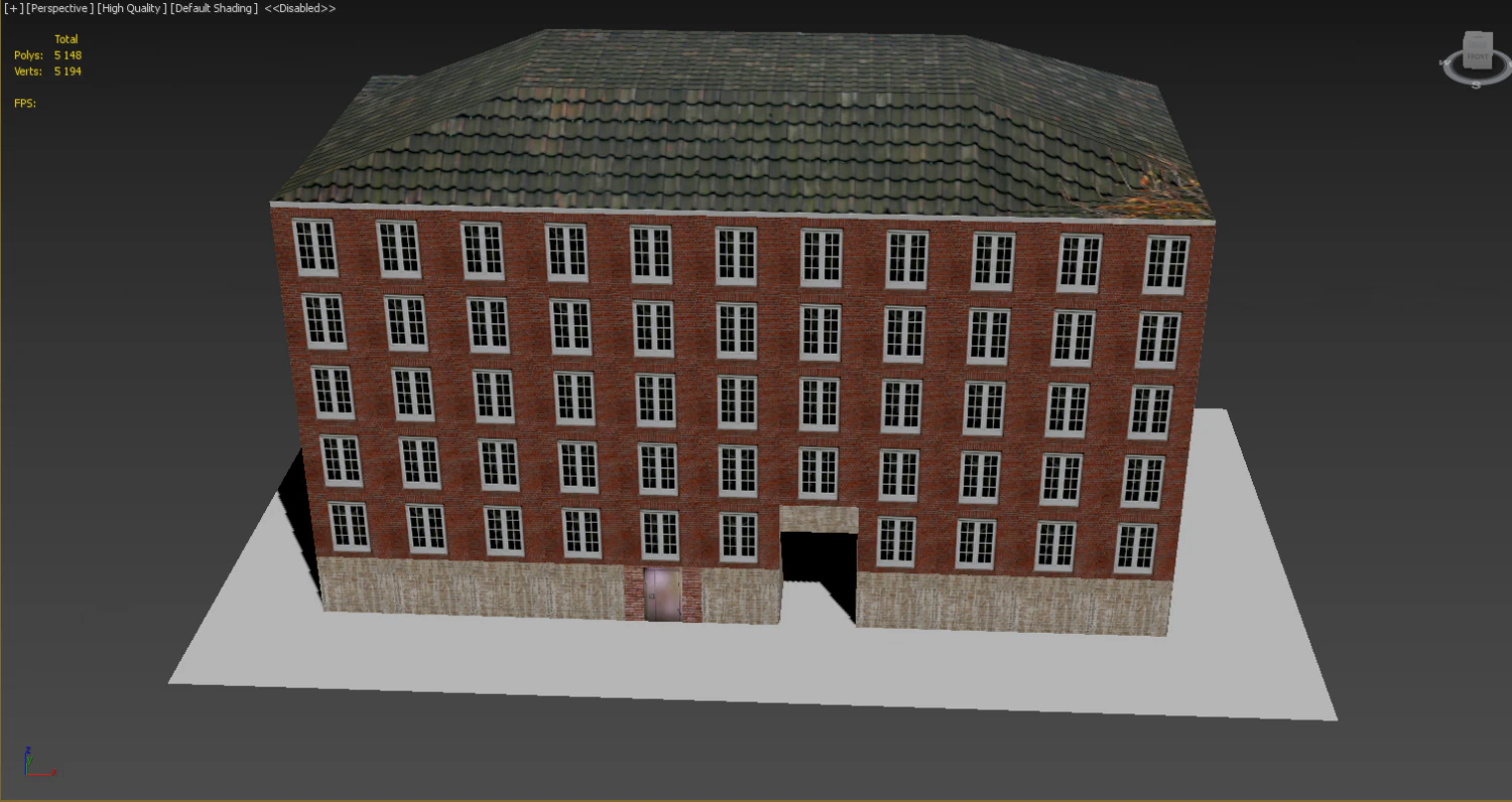multi-storey building 3D Model .c4d .max .obj .3ds .fbx .stl .blend 