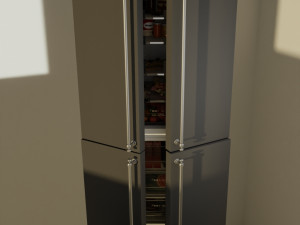 fridge with products animation Modelo 3D