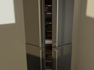 fridge with products animation 3D Model