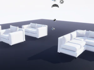 prosta kanapa Model 3D