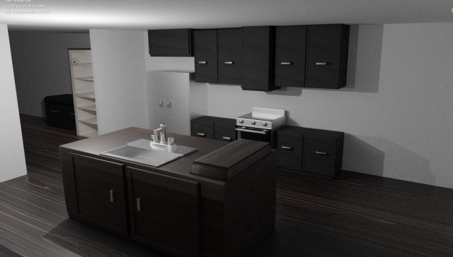 simple kitchen Modello 3D .c4d .max .obj .3ds .fbx .stl .blend 