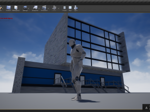 old 80s styled building 3D Model