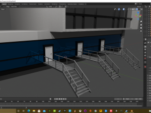 old 80s styled building 3D Model