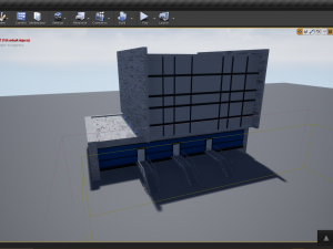 old 80s styled building 3D Model