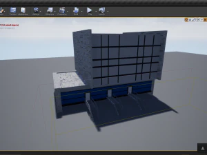 old 80s styled building 3D Model