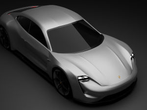 Porsche mission e Modelo 3D