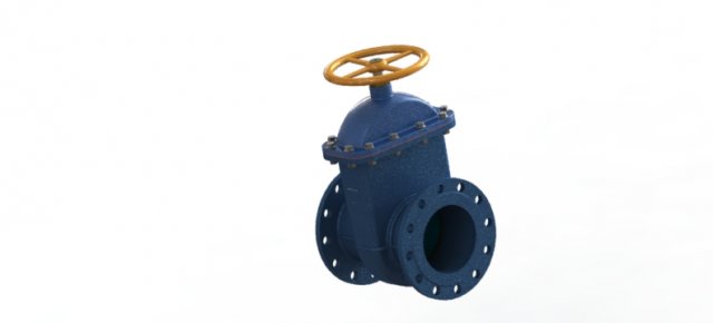 gate valve 3D Model .c4d .max .obj .3ds .fbx .stl .blend 