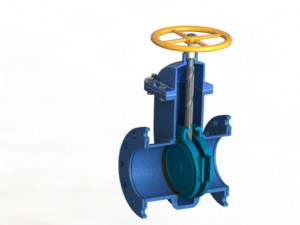 gate valve 3D Model