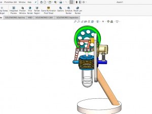 vertical stirling engine Model 3D
