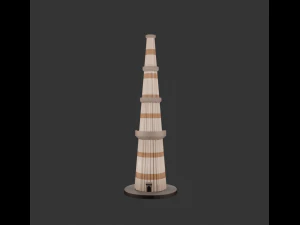 qutub minar blend 3D Model