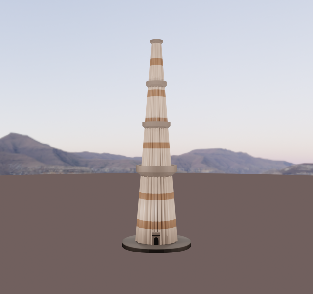 qutub minar blend 3D मॉडल .c4d .max .obj .3ds .fbx .stl .blend 