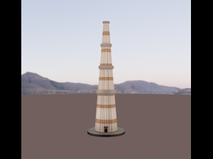 qutub minar blend 3D-Modell