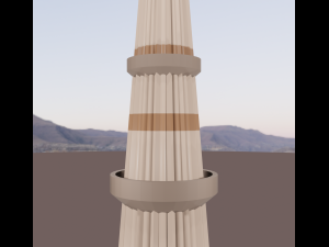 qutub minar blend 3D मॉडल