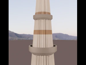 qutub minar blend 3D Model