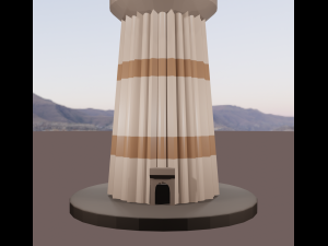 qutub minar blend 3D मॉडल