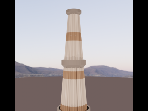 qutub minar blend 3D मॉडल