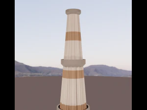 qutub minar blend 3D Model