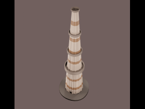 qutub minar blend 3D मॉडल