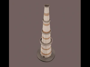 qutub minar blend 3D Model