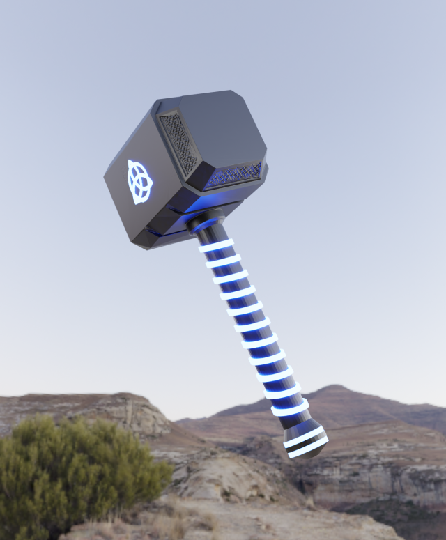 thors hammer Modèle 3D .c4d .max .obj .3ds .fbx .stl .blend 