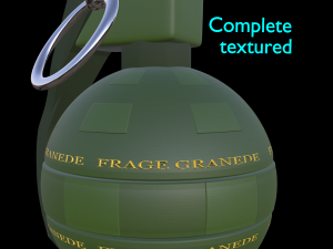 frag grenade 3D मॉडल