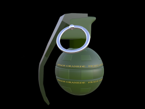 frag grenade 3D मॉडल