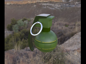 frag grenade 3D मॉडल