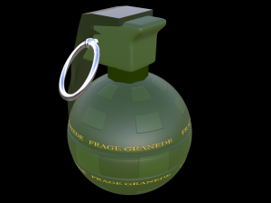 frag grenade 3D मॉडल
