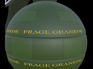 frag grenade 3D मॉडल