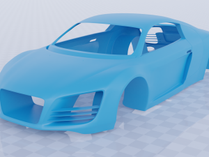 printable audi car Modelo 3D