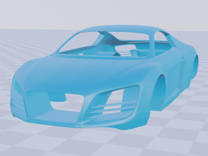 printable audi car 3D मॉडल