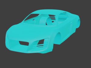 printable audi car 3D मॉडल