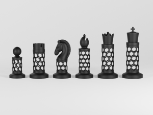 3d chess set pieces 3D प्रिंट मॉडल