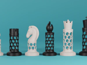 3d chess set pieces 3D Print Model