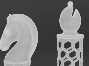 3d chess set pieces 3D Print Model