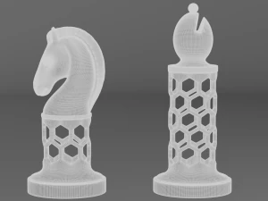 3d chess set pieces 3D Print Model