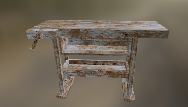 workbench 3D Модель .c4d .max .obj .3ds .fbx .stl .blend 