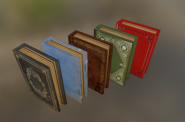books 3D 模型 .c4d .max .obj .3ds .fbx .stl .blend 