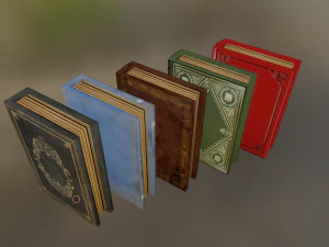 books 3D Model