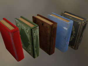 books 3D 模型