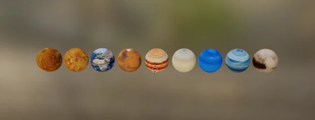 planetas Modelo 3D .c4d .max .obj .3ds .fbx .stl .blend 