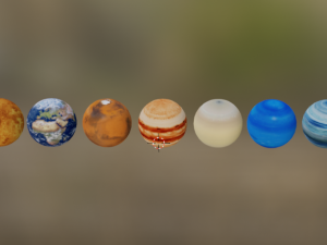 planets 3D-Modell
