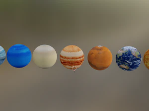 planetas Modelo 3D