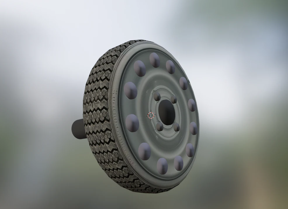 wheel 3D Model .c4d .max .obj .3ds .fbx .stl .blend 