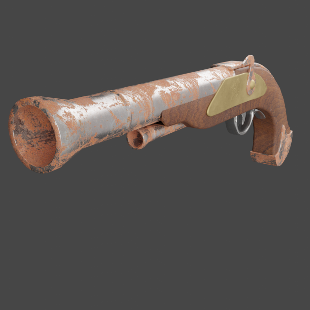 pirate - mid poly 3Dモデル .c4d .max .obj .3ds .fbx .stl .blend